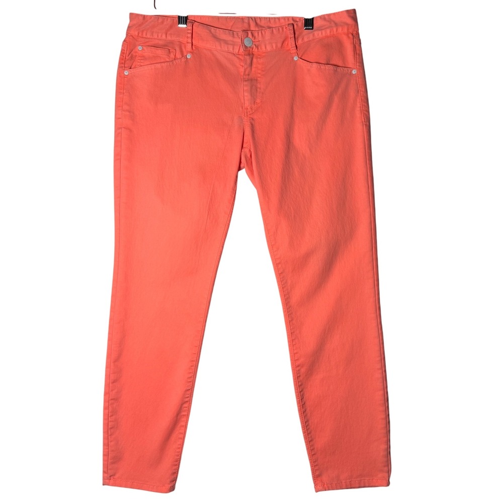 Armani Exchange Womens‎ Size 10 Peach Coral Skinny Ankle Pants Stretch